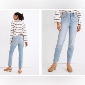 NWT MADEWELL HIGHRISE MOM JEANS